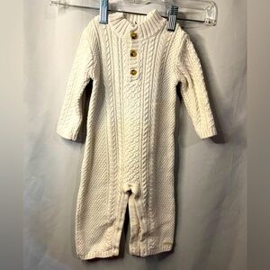 Janie and Jack Knit Long Sleeve One Piece Size 6-12 Months